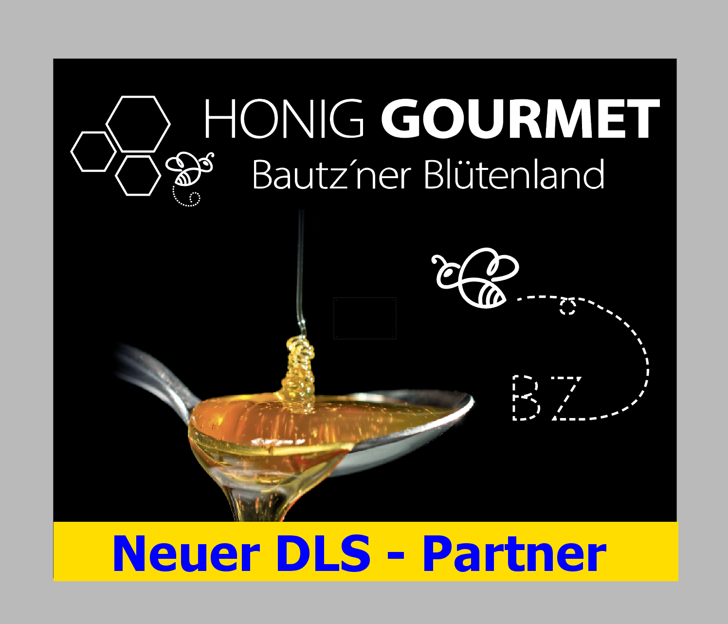honig gourmet werbeschild